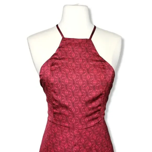 Honey Punch Paisley Satin Wide Leg Jumpsuit Size Medium New With Tag - Picture 4 of 15